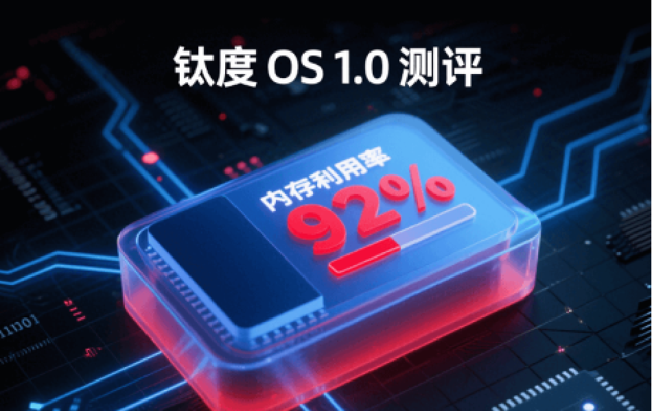 内存利用率92%？钛度 OS 1.0测评真实数据曝光